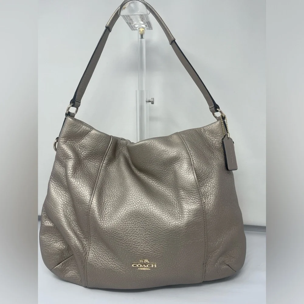 Coach Metallic Gold Leather Isabel Shoulder/crossbody Bag